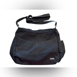 JJ Cole Metra Diaper Bag in the "Black Stitch" design #D